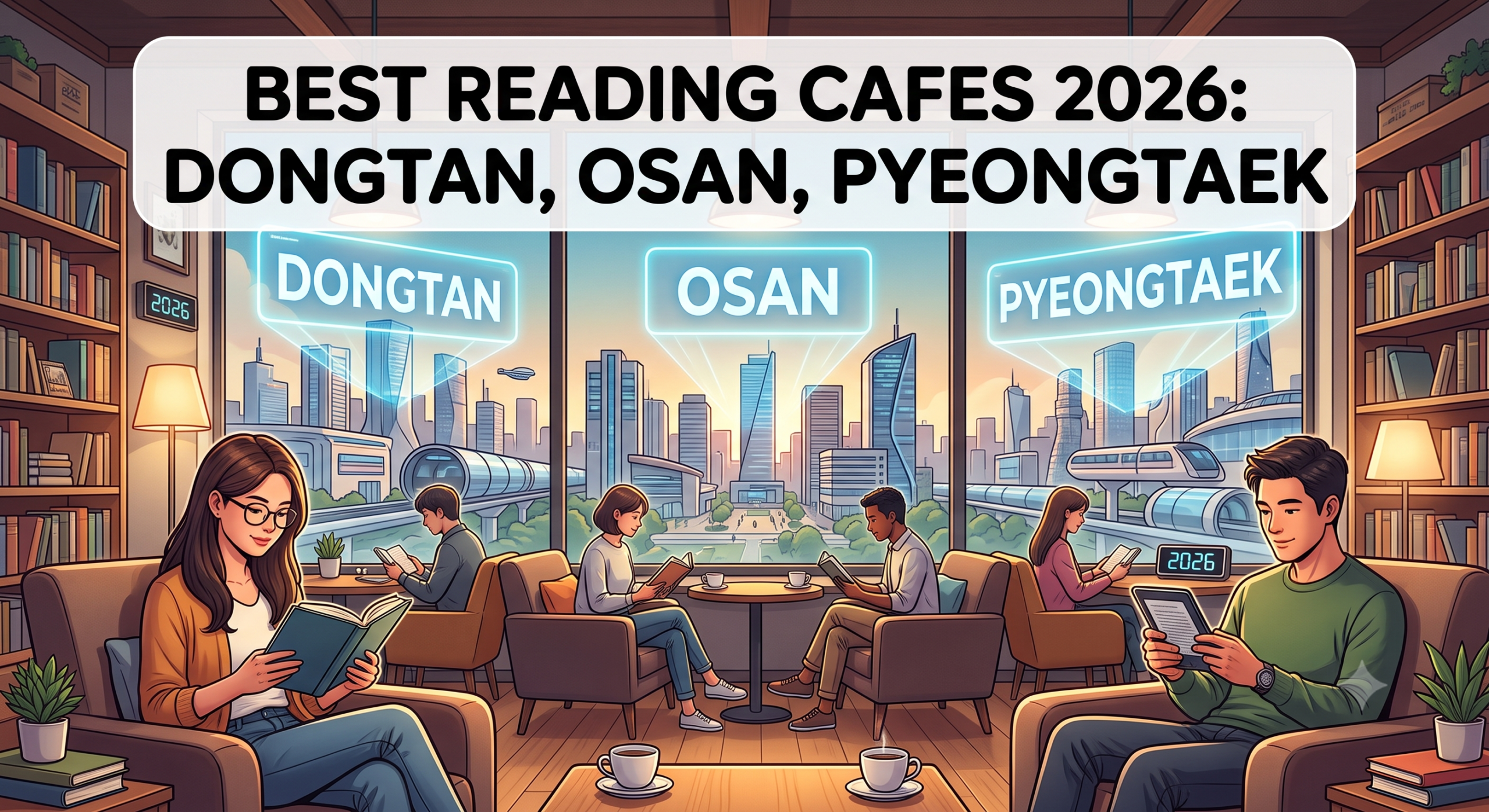 Best Cafes for Reading in Dongtan, Osan & Pyeongtaek 2026 — Cozy Spots for Expats