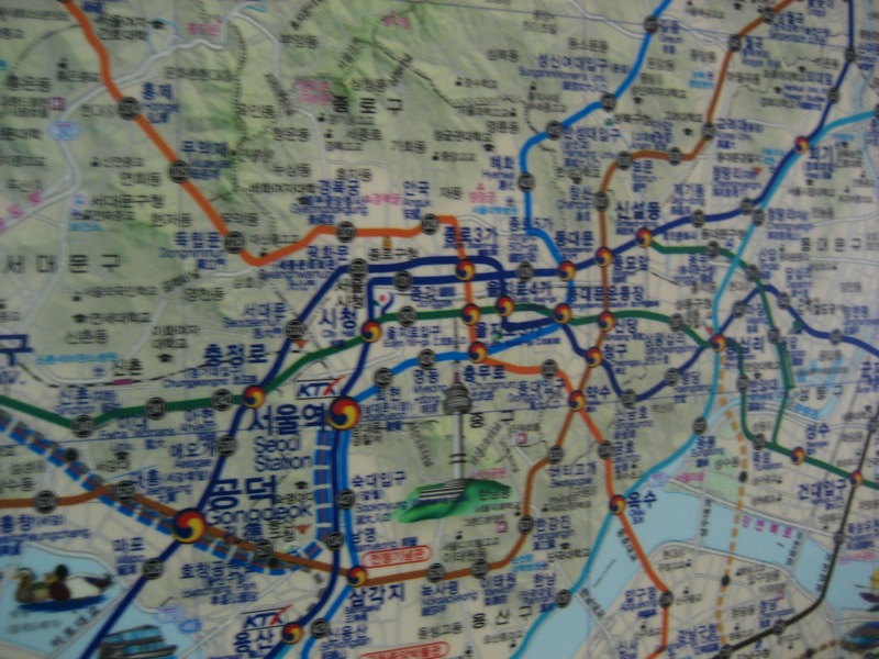 Screenshot of Naver Map app interface